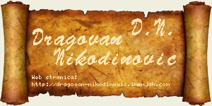 Dragovan Nikodinović vizit kartica